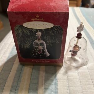 Vintage Hallmark Keepsake  Ornament 1997 Swinging in the Snow